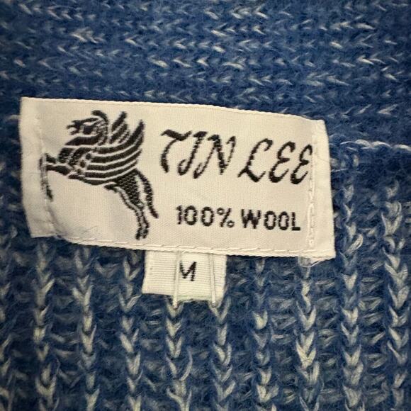Vintage Wool Vest Cottagecore GORPCORE preppy Light Academia  Sz M by Tin Lee - Picture 6 of 7